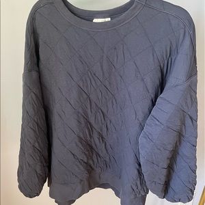 Vintage Thread Blue Quilt Crew Neck